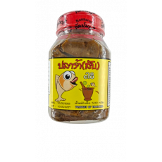 ★400g★ กระปุกสีหลือง ปลาร้าปลากระดี่ **(สับ)** 400กรัม (빠라병-노란스티커) 물고기 그림