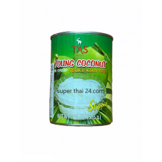 เนื้อมะพร้าวอ่อนในน้ำเชือม ตรา TAS 556กรัม  TAS 영 코코넛 통조림
