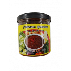 น้ำพริกนรกสูตรแม่หนิง100กรัม 남픽 드라이 피쉬 칠리 페이스트 노랑색 100g