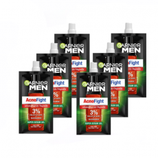 ❤️NEW❤️การ์นิเย่เมนAcno fight  (แบบซอง 1กล่องมี 6 ซอง) GARNIER MEN 가니에맨 빨강색