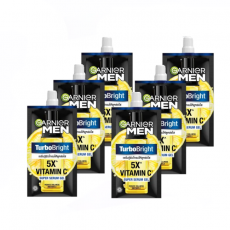 ❤️NEW❤️การ์นิเย่เมนTurboBrihgt 5X VITAMIN C (แบบซอง 1กล่องมี6ซอง) GARNIER MEN 가니에맨 노랑색