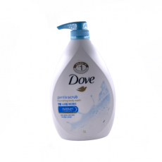 ครีมอาบน้ำ โดฟ สีฟ้า 1L scrub (ทำให้ผิวสดชื่น นุ่มชุ่มชื่น) Gentle Scrub Body Wash 도브 젠틀 스크럽 바디워시 1L(피부를 상쾌하고 부드럽고 더욱 촉촉하게