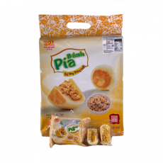 ⚡เติมสต็อค⚡ พายถั่วเหลืองหมูหยองผสมไข่เค็ม (12ช้ิน) 반피아 무영 주황색