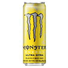 Monster Energy สีเหลือง รสเลม่อนเนด 몬스터에너지 울트라 시트라 노랑 355ml(레몬네이드 맛)