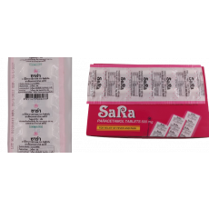 ยาลดไข้ ซาร่า 해열제 SaRa-의약