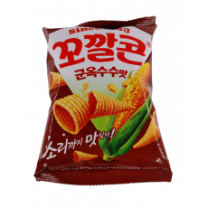 ขนม โกไกคอร์น (คอนเน่เกาหลี) รสข้าวโพด 꼬깔콘 군옥수수맛 67g