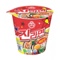 จินรามยอน มาม่าเกาหลีรสเผ็ด ถ้วยเล็ก 진라면 매운맛 컵라면 작은사이즈