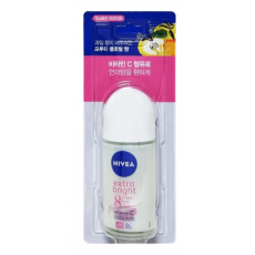 โรลออนผู้หญิงนีเวียEXTRA BRIGHT 니베아 엑스트라 브라이트 롤온 50ml(풋사과/복숭아 향)