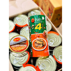 ★4pc★ราดพริกโรซ่าแมคเคอเรลปลาทอด 140 กรัม로사브랜드 통조림 랏핏