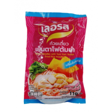เลอรสก๋วยเตี๋ยวเย็นตาโฟต้มยำ**เส้นใหญ่** 110g LERROS 옌타포 드라이 라이스 누들
