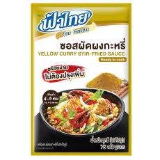 ฟ้าไทยซอสผัดผงกะหรี่ 75กรัม 에프플러스 옐로우커리용 볶음 소스 75g