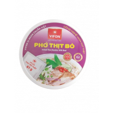 ❤️NEW❤️ ★คัพ★ Vifon ก๋วยเตี๋ยวเฝอกึ่งสำเร็จรูป เฝอเนื้อ (PHO THIT BO) 120g 비폰 소고기쌀국수 120g