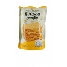 ❤️NEW❤️★เหลือง★ ปังกรอบ เนยหนึบ รสไข่เค็ม 50g 브라우니 크리스피 토스트 에그맛 노랑색 50g
