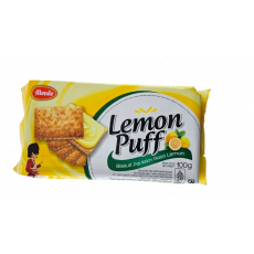 ❤️NEW❤️ บิสกิตพัฟ มะนาว 100 กรัม lemon puff 레몬 퍼프 비스킷 100g