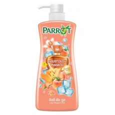 ❤️NEW❤️ ครีมอาบน้ำนกแก้ว (สีส้ม) กลิ่นลิลลี่ พีช คูล 450 มล.패럿 릴리피치 샤워크림 450ml