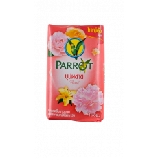 ❤️NEW❤️ สบู่นกแก้ว (สีส้มอ่อน) กลิ่นบุปชาติ 105 กรัม 패럿 비누 플로랄 105g