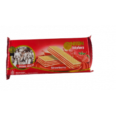 ❤️NEW❤️★แดง★ นิชชินเวเฟอร์รสสตรอว์เบอร์รี่ 100 กรัม 니신와퍼 딸기맛