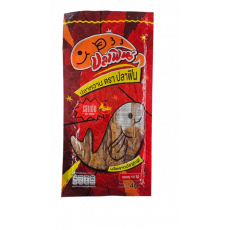 ❤️NEW❤️ปลาหวานรสแซ่บ ตราปลาฟิน40g 꼬치쥐포 스윗피쉬 스파이시 빨강 40g