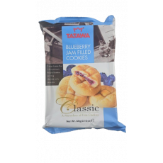 ❤️NEW❤️ (สีฟ้า) ทาทาวา คุกกี้สอดไส้แยมบลูเบอร์รี่ (60 กรัม) 타타와 블루베리잼 쿠키 60g
