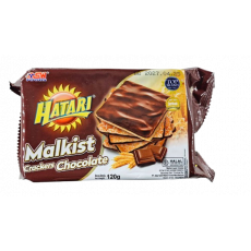 ❤️NEW❤️ Hatari ฮาตาริ แครกเกอร์รสช็อคโกแลต120g 하타리 말키스트 초콜릿맛 크래커 120g