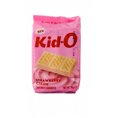 ❤️NEW❤️ kid-o แครกเกอร์รสสตอเบอร์รี่90g 키도 딸기크림 90g