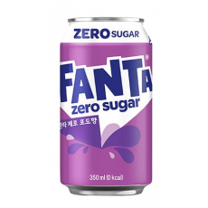 ❤️NEW❤️ แฟนต้ากระป๋องม่วง ซีโร่ รสองุ่น 355 มล. 환타 제로 포도 355ml