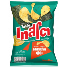 ❤️NEW❤️ เทสโต้ รสสาหร่ายญี่ปุ่น40g 타스토 씨위드 플레이버 포테이토 칩 40g