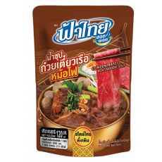 ❤️NEW❤️ ฟ้าไทย น้ำซุปก๋วยเตี๋ยวเรือหม้อไฟ120ml 갈색 인스턴트 보트누들 스프용 소스120ml